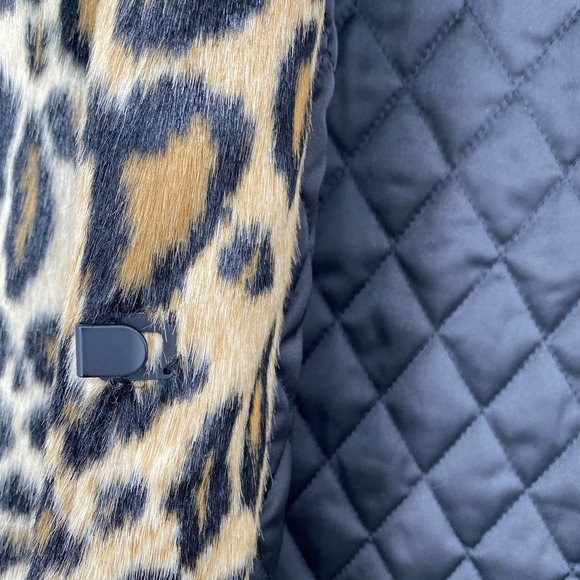 Alice + Olivia Animal Print Leopard Faux Fur Longline vest Womens Size XS/S - Picture 7 of 15